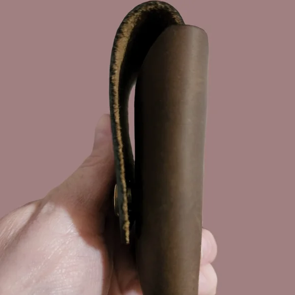 Handmade Genuine Leather Small Card/Money Holder - Picture 5 of 7